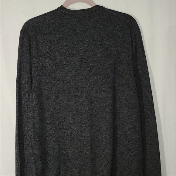 Calvin Klein Dark Grey V-Neck Long Sleeve Sweatshirt Size L - Picture 5 of 7